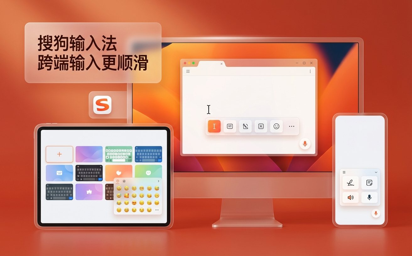 搜狗输入法候选栏与联想词显示效果