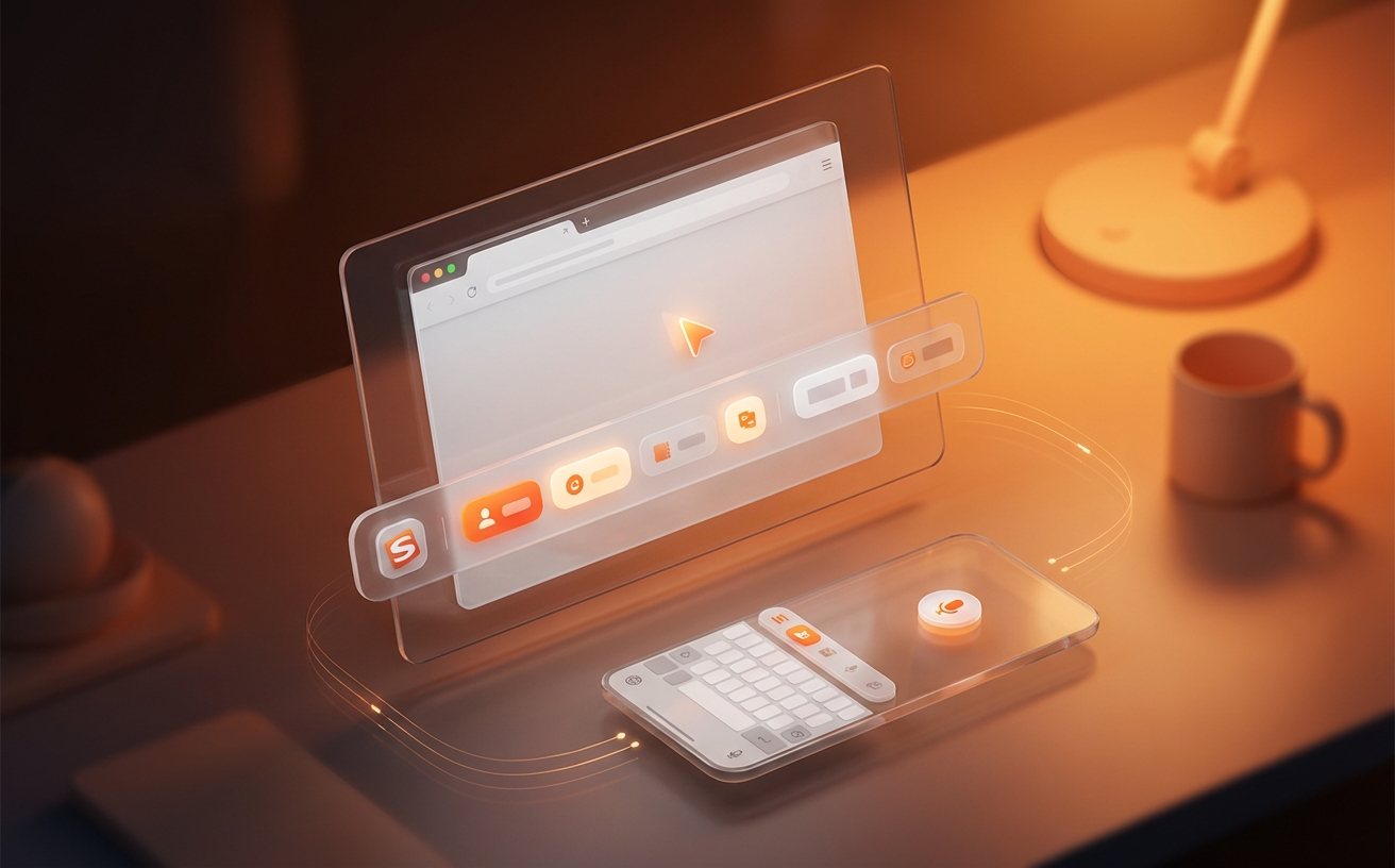 搜狗输入法候选栏显示与输入状态示例