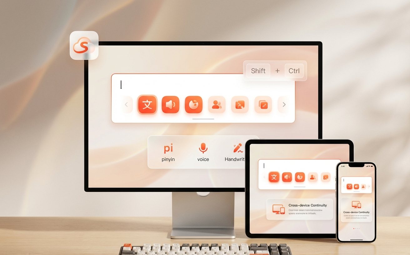 搜狗输入法快捷键与键盘输入设置示意